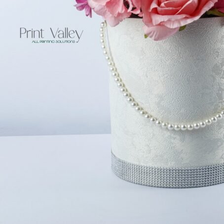 Flower Bouquet White Glitter - Image 4